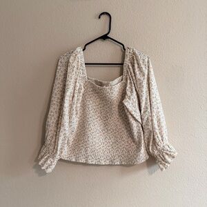 Hutch Floral Eyelet Smock Top